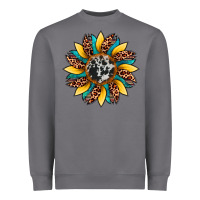 Storm sunflower cowhide leopard Heavyweight Sweatshirt - Artiststas