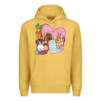 Antique Gold Easter hearts Easter Day Premium Hoodie - HowdyJamesFarm