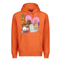 Carrot Easter hearts Easter Day Premium Hoodie - HowdyJamesFarm