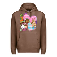 Chestnut Easter hearts Easter Day Premium Hoodie - HowdyJamesFarm