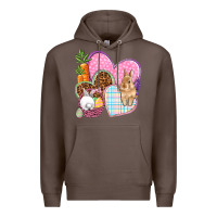 Coffee Easter hearts Easter Day Premium Hoodie - HowdyJamesFarm