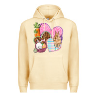 Pina Colada Easter hearts Easter Day Premium Hoodie - HowdyJamesFarm