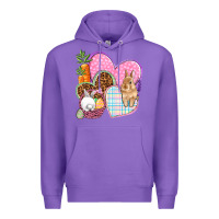Easter Hearts Easter Day Premium Hoodie | Teevron