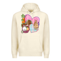 Sandshell Easter hearts Easter Day Premium Hoodie - HowdyJamesFarm