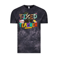 Cloud Black tired as a teacher Vintage Tee - NancyCooperArtShop