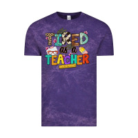 Cloud Purple tired as a teacher Vintage Tee - NancyCooperArtShop