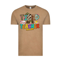 Vintage Coffee tired as a teacher Vintage Tee - NancyCooperArtShop