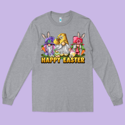 Happy Easter Heifers Long Sleeve Tee Designed By Lillyallendesigns