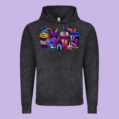 Gaming Coffee Cups Vintage Hoodie Designed By Nancycooperartshop