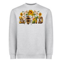 Heather Grey bee kind Heavyweight Sweatshirt - Artiststas