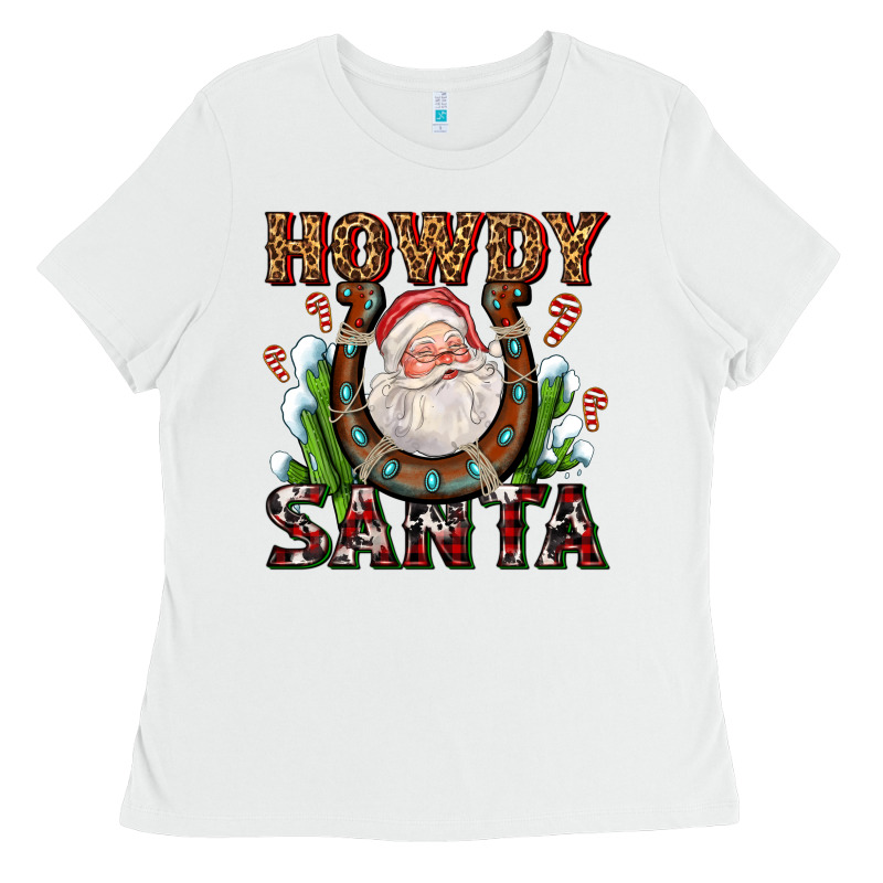 Howdy Santa Ladies Tee by AdoDesignShop | Teevron