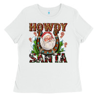 White howdy santa Ladies Tee - AdoDesignShop
