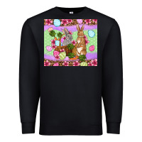Black Easter eggs bunnys basket Premium Sweatshirt - OliviaCreatesArt