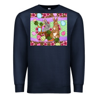 Navy Easter eggs bunnys basket Premium Sweatshirt - OliviaCreatesArt
