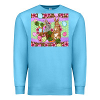 Ocean Blue Easter eggs bunnys basket Premium Sweatshirt - OliviaCreatesArt