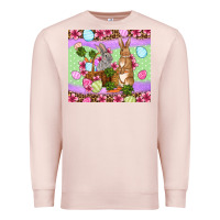Pale Pink Easter eggs bunnys basket Premium Sweatshirt - OliviaCreatesArt