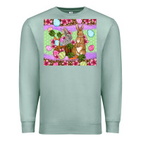 Seafoam Easter eggs bunnys basket Premium Sweatshirt - OliviaCreatesArt