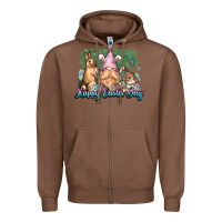 Chestnut Gnome bunny Happy Easter Day Zipper Hoodie - HowdyJamesFarm