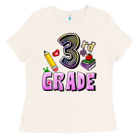 Bone Third Grade Ladies Tee - RanaPortraitStore