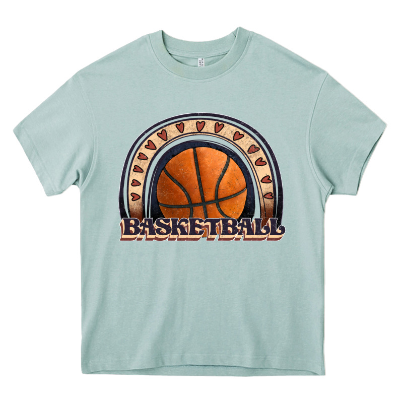Basketball Rainbow Heavy Core Tee by JahusDesignShop | Teevron