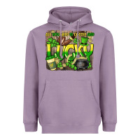 Lavender All you need is coffee and lucky St. Patrick's Heavyweight Hoodie - HowdyJamesFarm