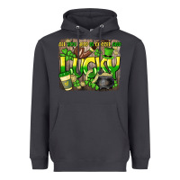 Smoke All you need is coffee and lucky St. Patrick's Heavyweight Hoodie - HowdyJamesFarm