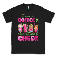 Black i run on coffee and christmas cheer Classic Tee - MaliasSmallBusiness