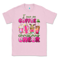 Bubblegum Pink i run on coffee and christmas cheer Classic Tee - MaliasSmallBusiness