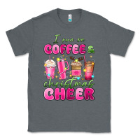 Charcoal Heather i run on coffee and christmas cheer Classic Tee - MaliasSmallBusiness