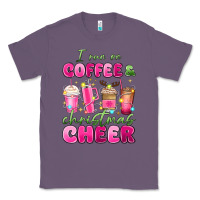 Lavender i run on coffee and christmas cheer Classic Tee - MaliasSmallBusiness