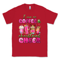 Red i run on coffee and christmas cheer Classic Tee - MaliasSmallBusiness