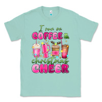 Seafoam i run on coffee and christmas cheer Classic Tee - MaliasSmallBusiness