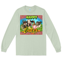 Matcha Happy Easter Farm Animals 20oz skinny Long Sleeve Tee - LillyAllenDesigns