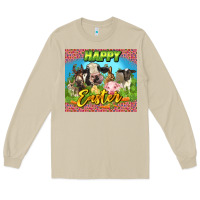 Mushroom Happy Easter Farm Animals 20oz skinny Long Sleeve Tee - LillyAllenDesigns