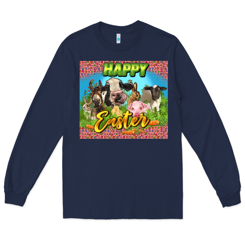 Happy Easter Farm Animals 20oz Skinny Long Sleeve Tee by LillyAllenDesigns | Teevron