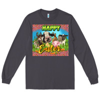 Smoke Happy Easter Farm Animals 20oz skinny Long Sleeve Tee - LillyAllenDesigns