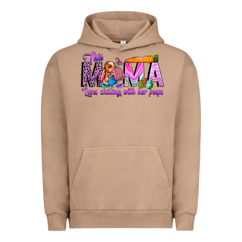 This Mama Is Chilling With Her Urban Hoodie by CowhideDigitalArt | Teevron