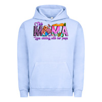 Pigment Grape Ice This Mama is chilling with her Urban Hoodie - CowhideDigitalArt