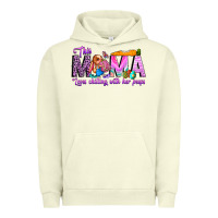 Pigment Pistachio This Mama is chilling with her Urban Hoodie - CowhideDigitalArt