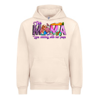 Sandshell This Mama is chilling with her Urban Hoodie - CowhideDigitalArt