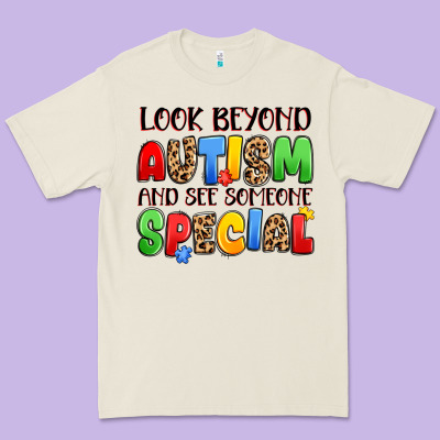 Look Beyond Autism And See Someone Special Premium Tee Designed By Jahusdesignshop