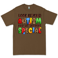 Cacao look beyond autism and see someone special Premium Tee - JahusDesignShop