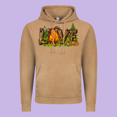 Camping Love Vintage Hoodie Designed By Nancycooperartshop