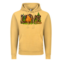 Vintage Mustard camping love Vintage Hoodie - NancyCooperArtShop