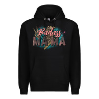 Black Badass Mama Mother's Day png sublimation design do Premium Hoodie - CowGirlArtShop