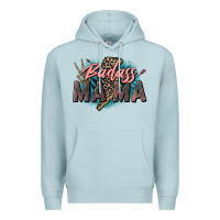 Blue Mist Badass Mama Mother's Day png sublimation design do Premium Hoodie - CowGirlArtShop