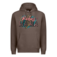 Coffee Badass Mama Mother's Day png sublimation design do Premium Hoodie - CowGirlArtShop