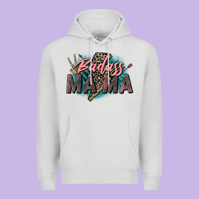 Badass Mama Mother's Day Png Sublimation Design Do Premium Hoodie Designed By Cowgirlartshop
