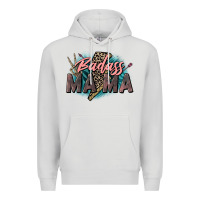 Dove Grey Badass Mama Mother's Day png sublimation design do Premium Hoodie - CowGirlArtShop