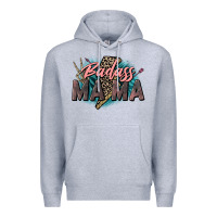 Heather Grey Badass Mama Mother's Day png sublimation design do Premium Hoodie - CowGirlArtShop